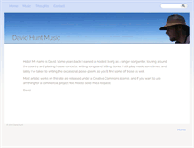 Tablet Screenshot of david-hunt-music.com